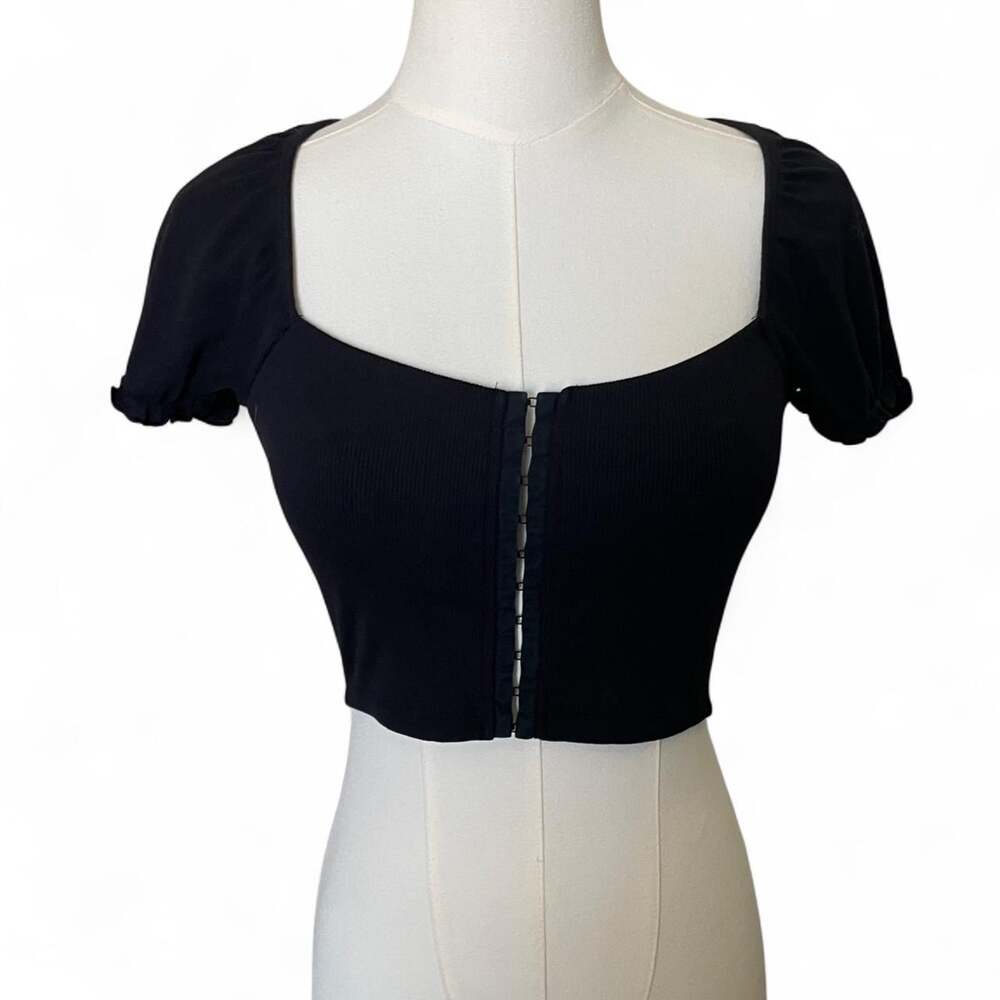 Aritzia Women's Black and Blue Corset